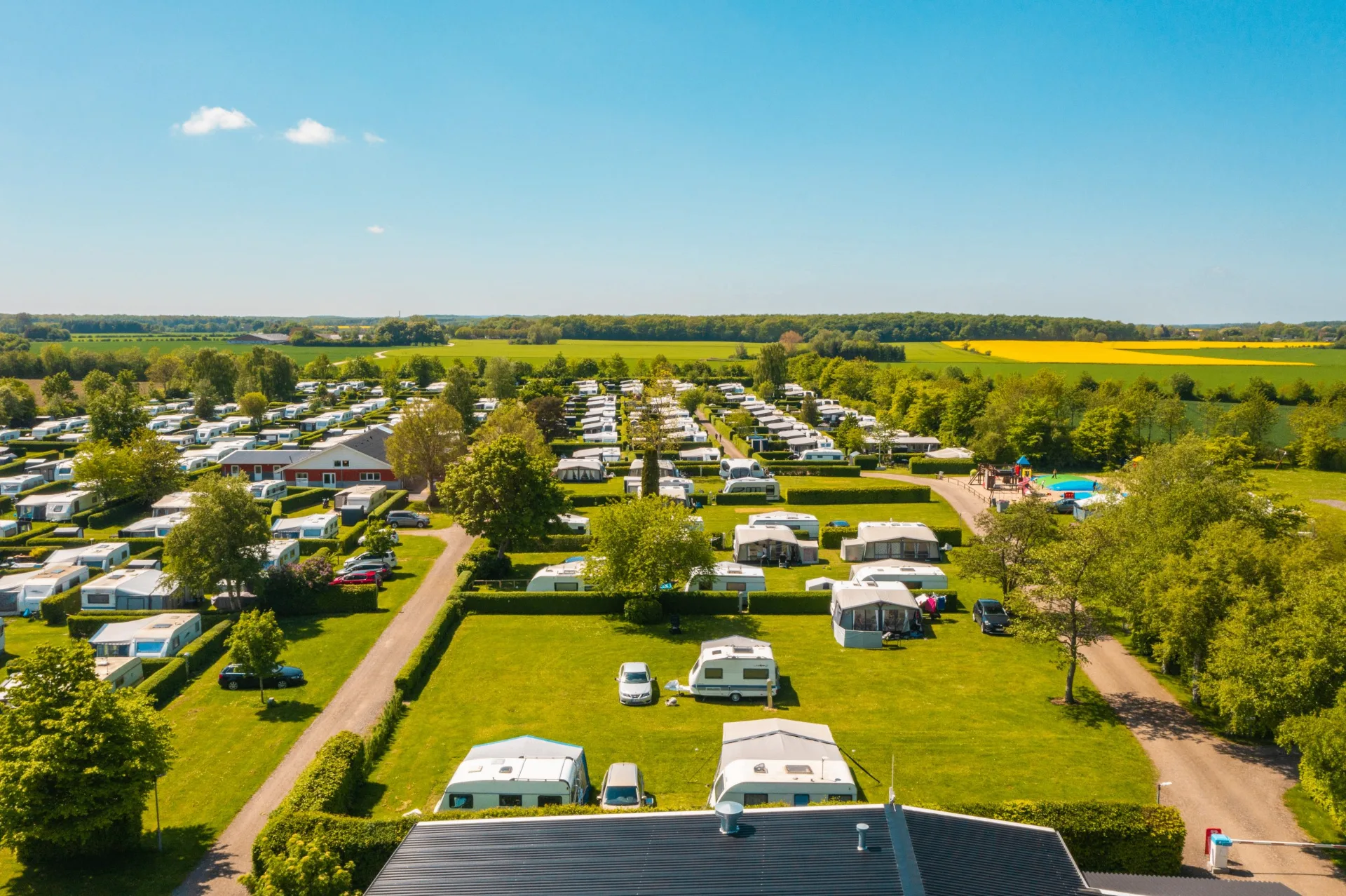 Campingvogn på Lægårdens Camping