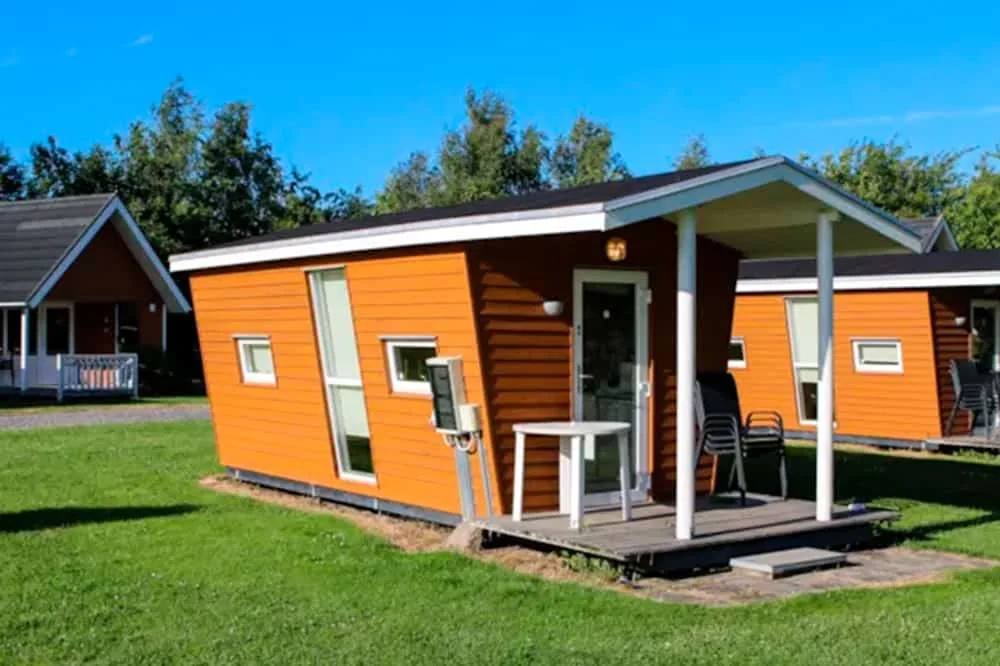 Small camping cabin at Lægårdens Camping